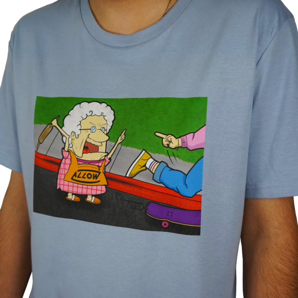 T-shirt Allow "Granny vs Skater" Azul - Image 3